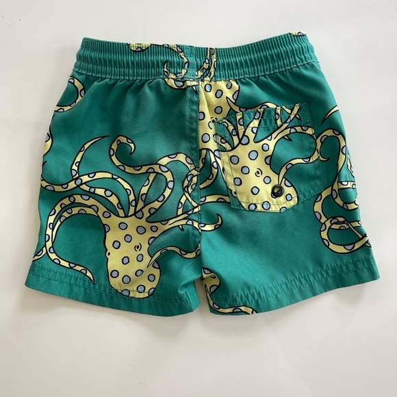 Tea Collection Blue Ring Octopus Swim Shorts - 12/18 mo - Picture 2 of 3